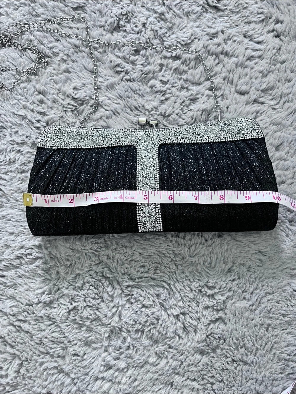 Formal Black Clutch Bag